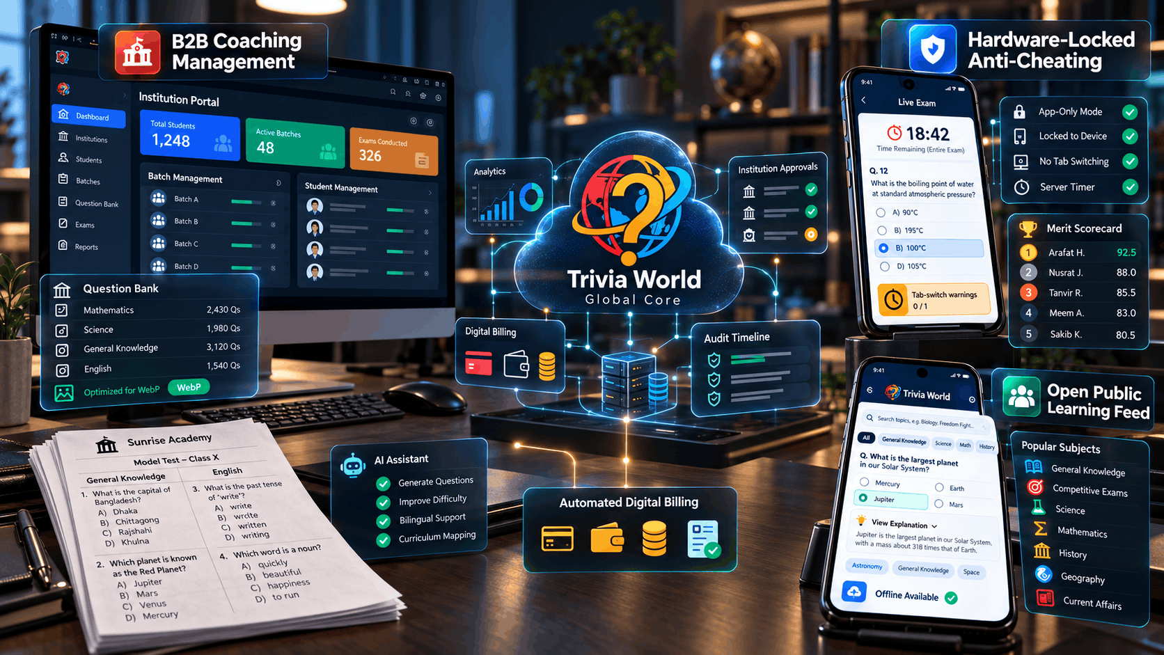 Trivia World Global Network & Platform Reach